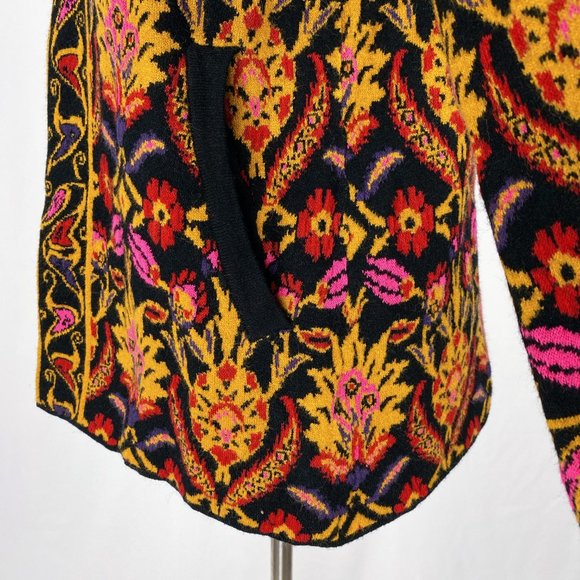 Coldwater Creek Floral Filigree Sweater Jacket - Picture 7 of 10